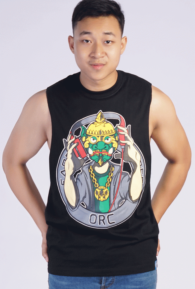 ORC Design Printed tank top (Black)